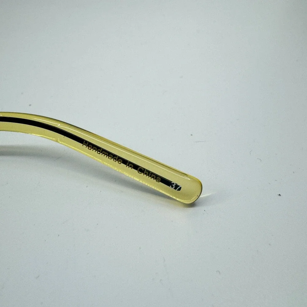 Jhane Barnes Converge BR 54-18-140 Brown‎ Yellow Eyeglasses Frame H10192